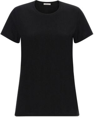 Moncler Logo Cotton T-Shirt - Black