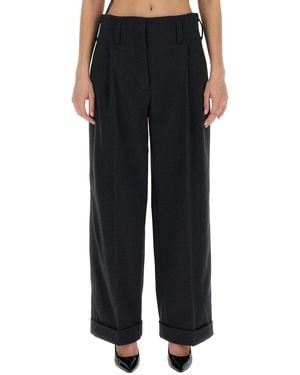 Philosophy Di Lorenzo Serafini Wide Leg Trousers - Black