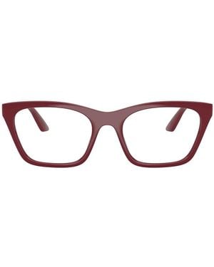 Emporio Armani Brille Ea4274 Bu 52611 W glänzend bordeaux/transparent mit 2 Clips Damen - Braun
