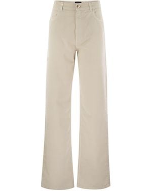 Fay 5-Pocket Trousers - Natural
