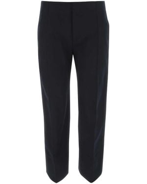 Bottega Veneta Midnight Cotton Cropped Cut Pant - Black