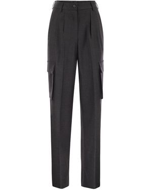 Herno Cargo Trousers - Black
