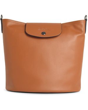 Longchamp Bolso tipo bombonera 'Le Pliage Xtra' 'Cajou' Lear - Blanco