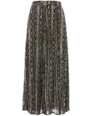 Michael Kors Printed Crepe Skirt - Multicolour