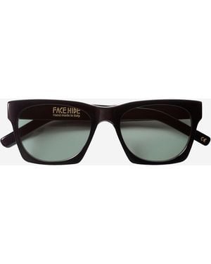 FACE HIDE Logo Zonnebril - Zwart