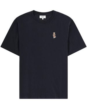 Maison Kitsuné T Shirt "Dressed Fox" - Blue