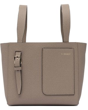Valextra Bolso bombonera "Soft Micro" - Blanco