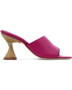 Paloma Barceló Brigite Leather Mules - Pink