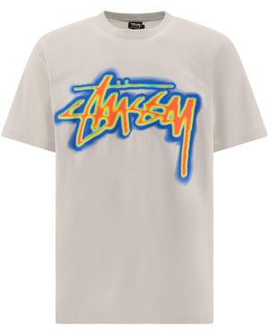 Stussy "Thermal Stock" T Shirt - Gray