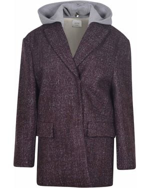 Alysi Jacket Made Of A Wool Blend - Purple