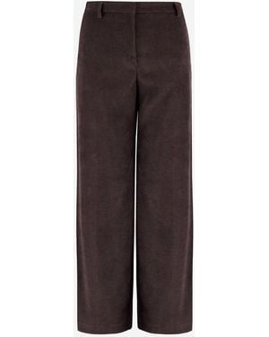 F.it Trousers Corduroy Polyester - Brown