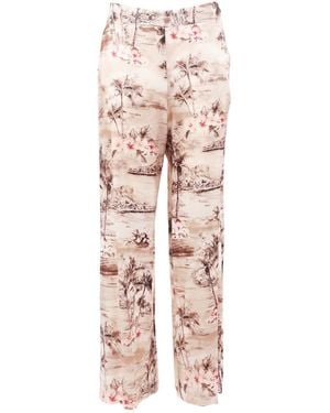 Shirtaporter Pant Palazzo Seta - Pink