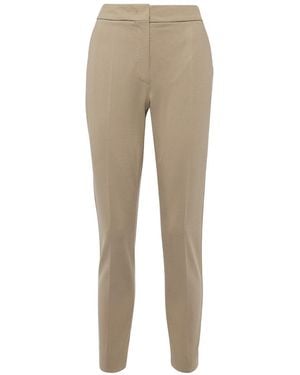 Max Mara Pegno Viscose Jersey Pants - Natural