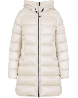 Moncler Coats beige - Blanco