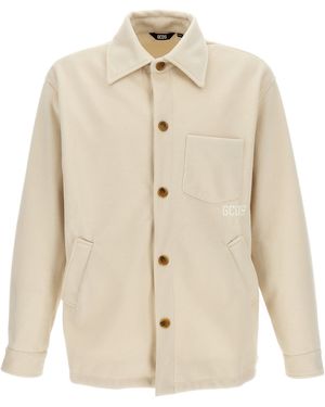 Gcds Logo Embroidery Jacket - Natural
