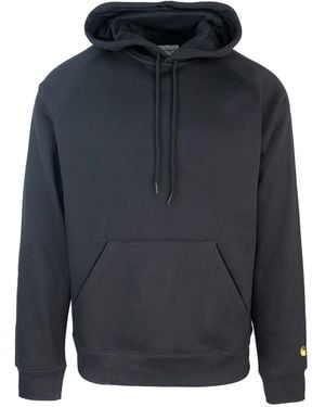 Carhartt FELPA -Kapuze -Chase schwarz - Blau