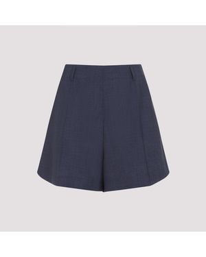 Givenchy Elegant Wool Bermudas For - Blue