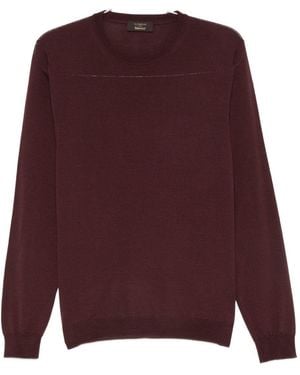 Zanone Pullover braun - Lila