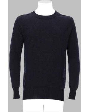 Laneus Classic Cotton-Viscose Blend Jumper - Blue