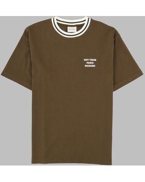 Drole de Monsieur T Shirt "Slogan" - Green
