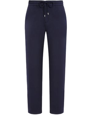 Vilebrequin Herren-Hose aus Stretch-Baumwolle mit Kordelzug - Blau