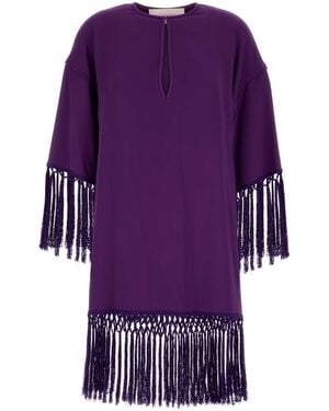 Valentino Garavani Cady Dress - Purple
