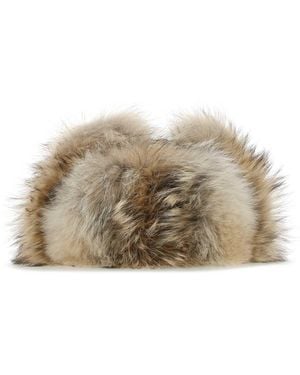 Prada Nylon And Fur Hat - Multicolour