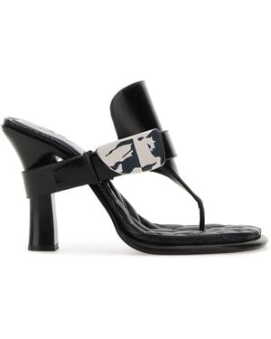 Burberry Bay Sandals - Black
