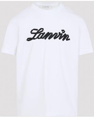 Lanvin Embroidered Logo T-Shirt - White