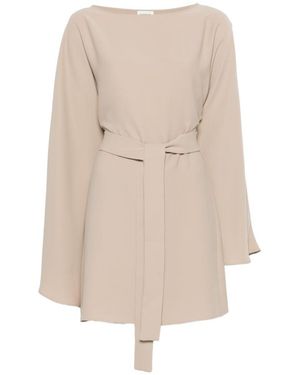 P.A.R.O.S.H. Mini-Jurk Met Ceintuur - Naturel