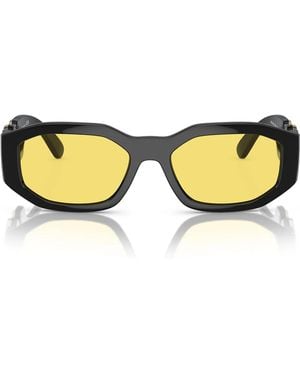 Versace Gafas de sol Ve4361 Gb1/85 Biggie Negro/Amarillo Unisex