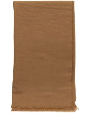 Destin Wool Cashmere Silk Scarf - Brown
