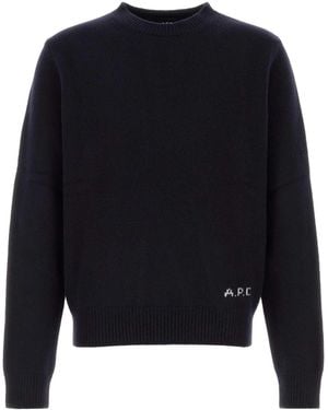 A.P.C. Relaxed Jumpers - Blue