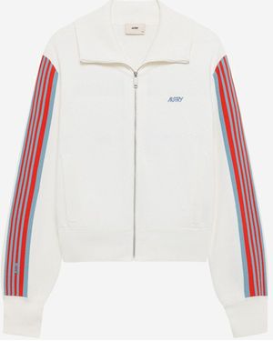 Autry Logoed Viscose Jacket - White