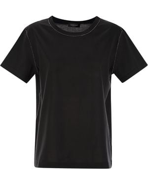 Fabiana Filippi T -Shirt in Jersey - Schwarz