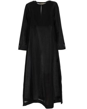 Tory Burch Linen Caftan - Black