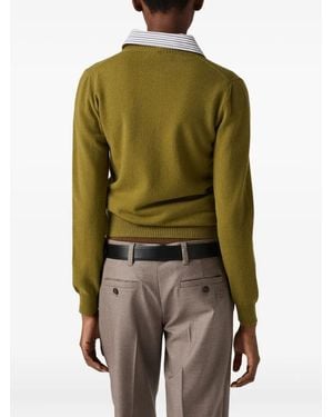 Miu Miu Maglieria Cachemira F.12 - Verde