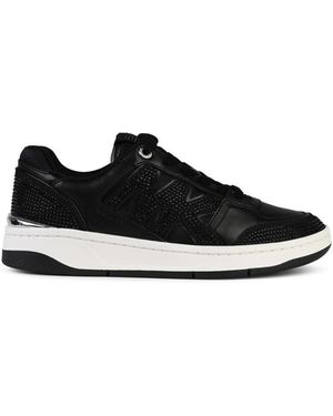 Michael Kors 'rebel' Black Lear Sneakers - Zwart