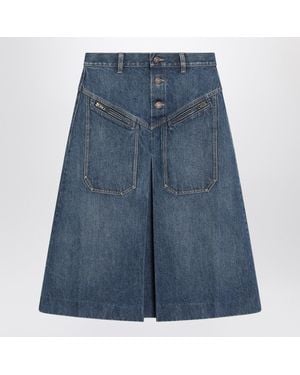 スカート CHLOE DENIM KNEE-LENGTH SKIRT Chloé Knee Length Skirt In Denim | Chloé US