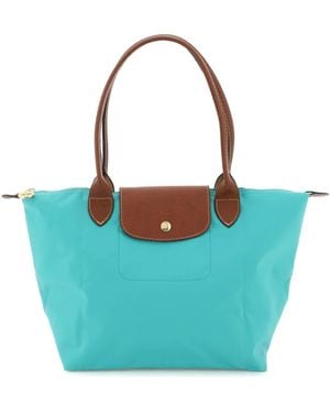Longchamp Borsa shopping piccola Le Pliage - Blu
