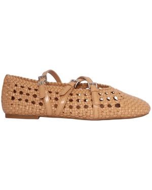 Michael Kors Indy Woven Flex Ballet - Brown