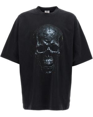 Vetements 'Black Skull Metal' T -Shirt - Schwarz