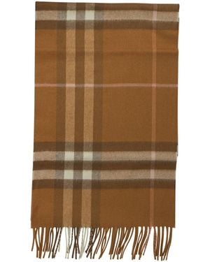 Burberry Schal mit Karomuster - Natur