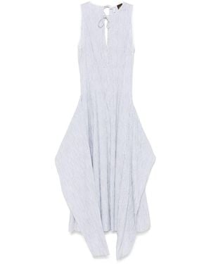 Loewe Cotton Blend Midi Dress - White