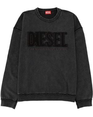 DIESEL S-Boxt-Raw-V1 Sweatshirt - Black