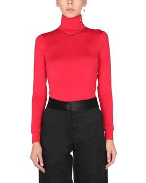 Raf Simons Turtle Neck Sweater - Red