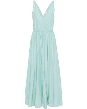 Forte Forte V-neck taffeta dress - Blau