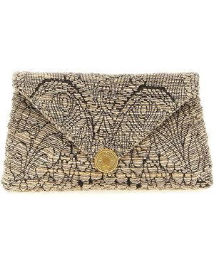 Dries Van Noten Droogt Van Noten Envelop -koppelingszak - Grijs
