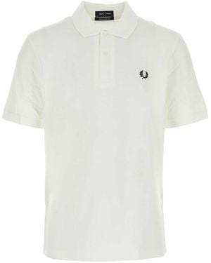 Fred Perry Piquet Polo Shirt - White