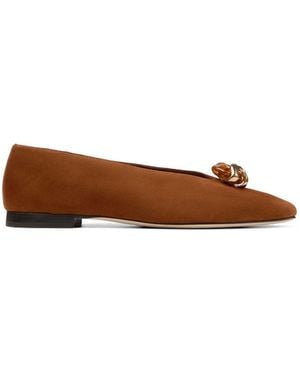 Jimmy Choo Margot Flats - Brown